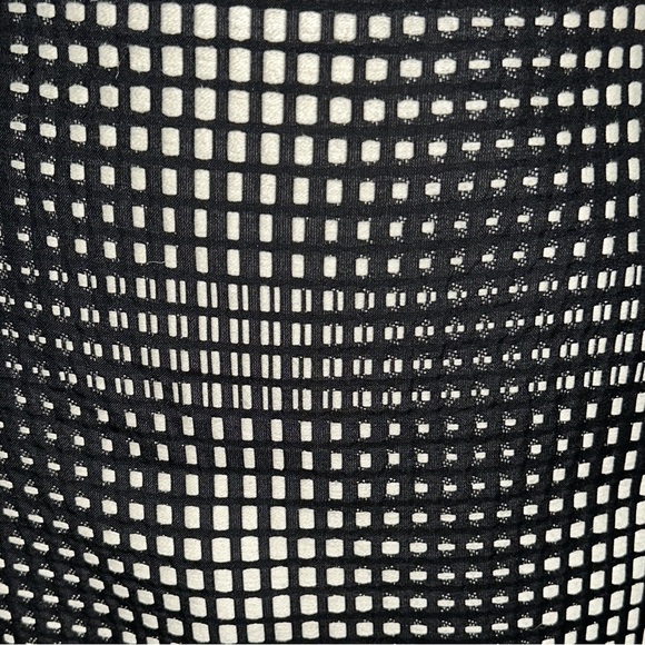 Emanuel Ungaro Paris Black & Ivory Silk Blend Woven Flounce Peplum Skirt - 4 - Picture 15 of 15